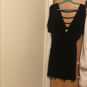 Abercrombie black wrap dress